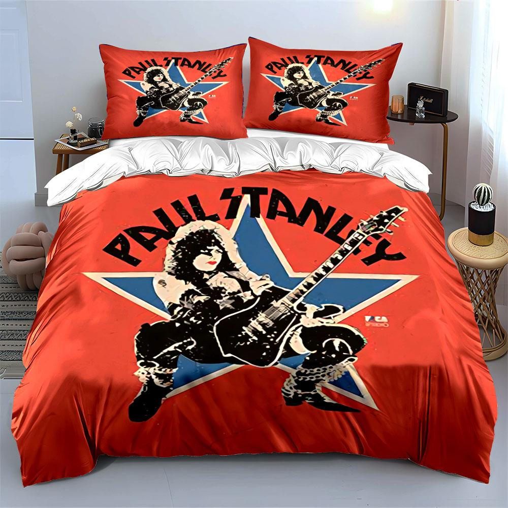 Rock Star Guitar Graphic Design Bedding Duvet Cover Set Duvet Cover Pillowcases (1*Duvet Cover 2*Pillowcases, without duvet insert)