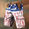 Мужские рабочие шорты с принтом Дня независимости и несколькими карманами