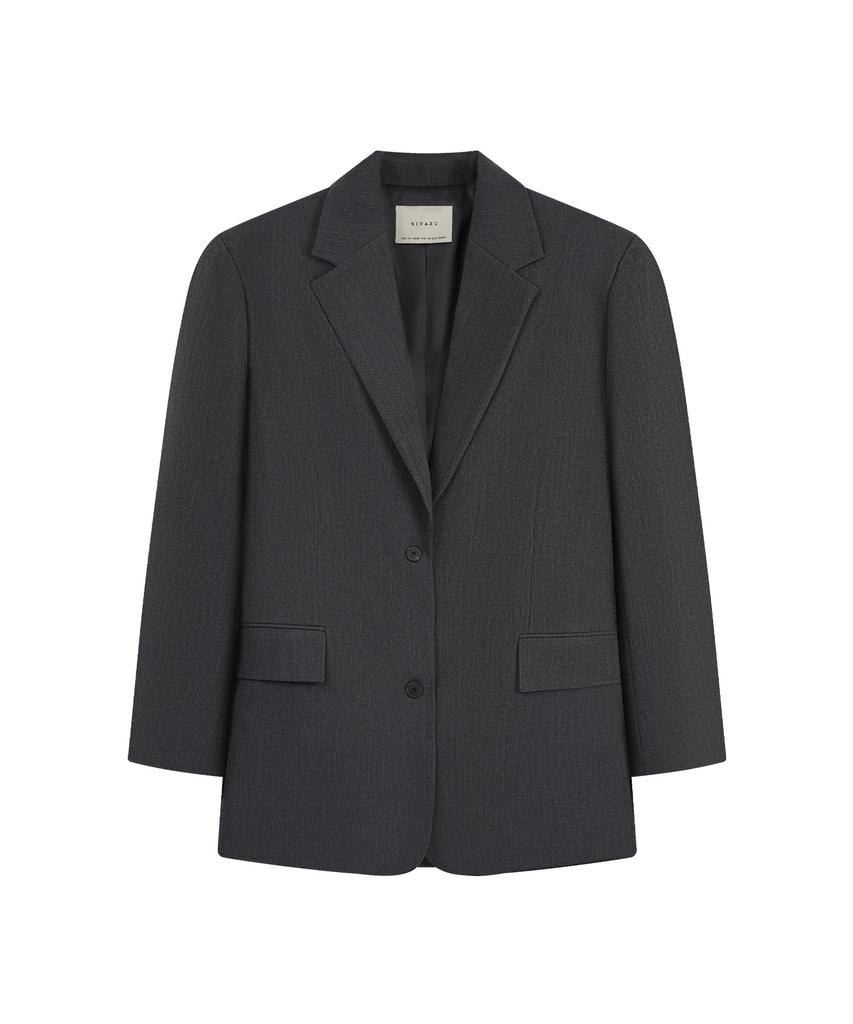 SIYAZU Siot4200 Gentle Tailored Blazer_Charcoal