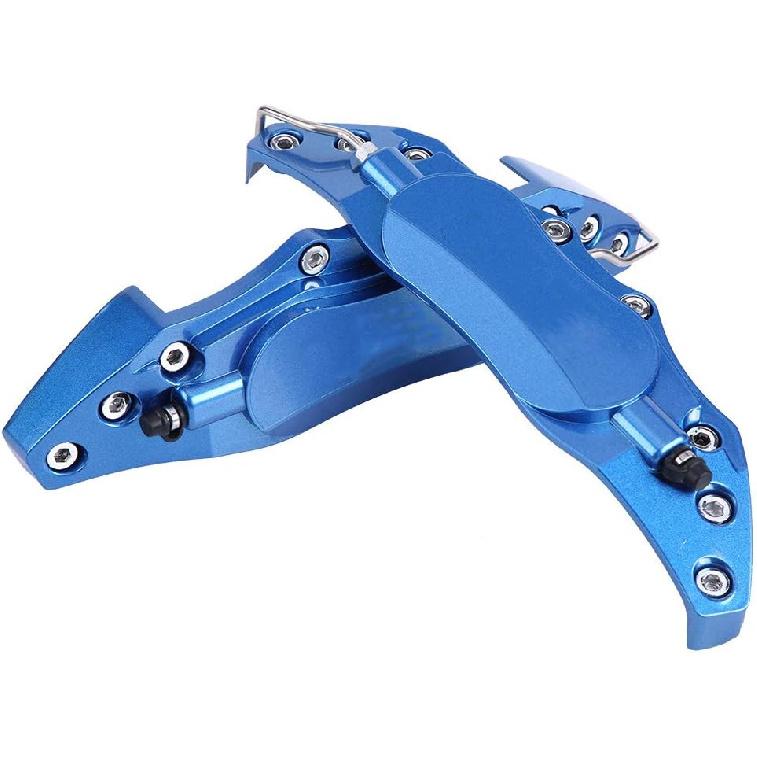 Aramox Алюминиевая защитная крышка тормозного суппорта для автомобилей, подходит для средних ступиц колес 16-17 дюймов, Лучше, 2 шт. (синий)