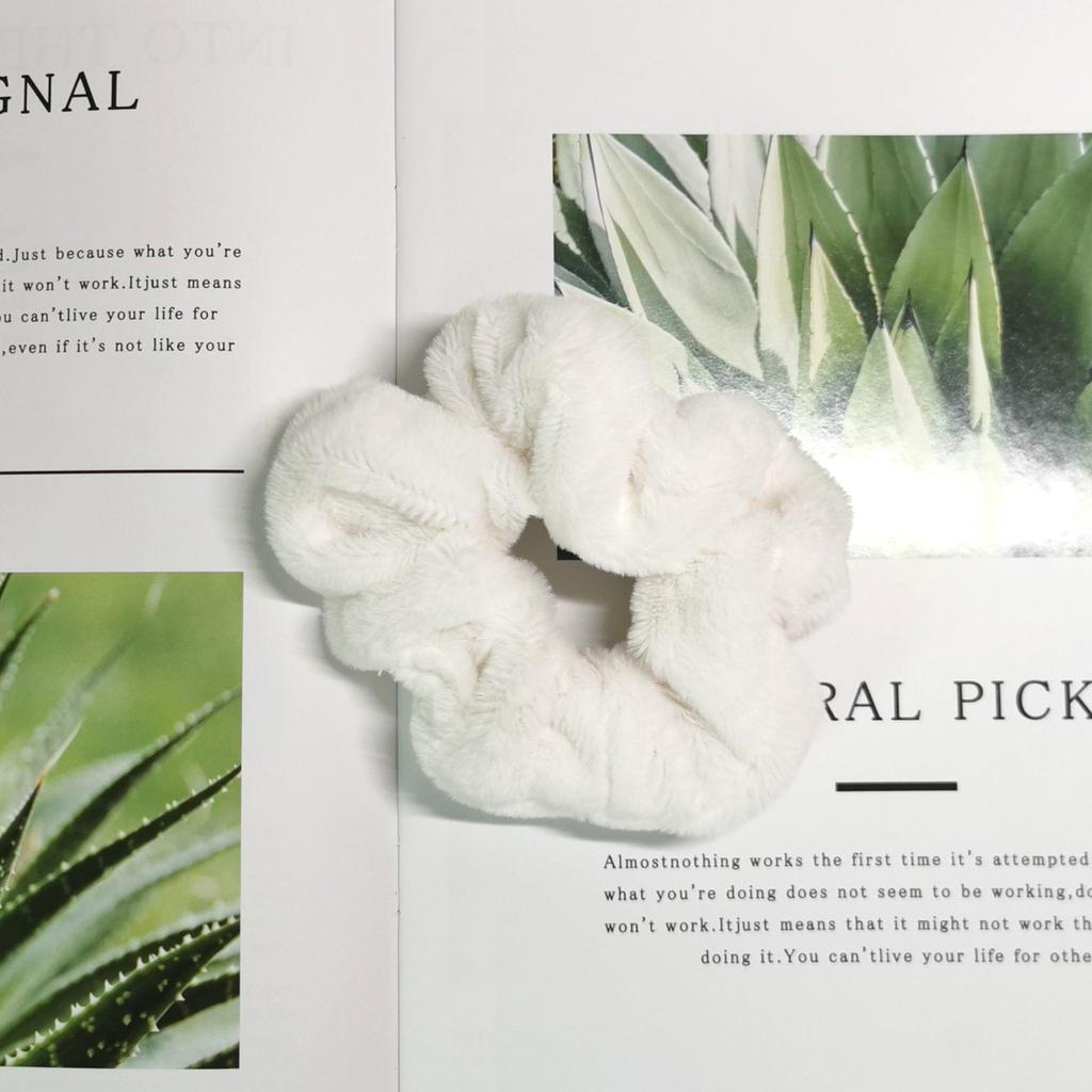 "Autumn/Winter Plush Korean Sweet Hair Ring: Simple Large Intestine Hair Accessory"