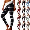 Женские модные повседневные формирующие брюки прямого кроя с принтом пэчворк