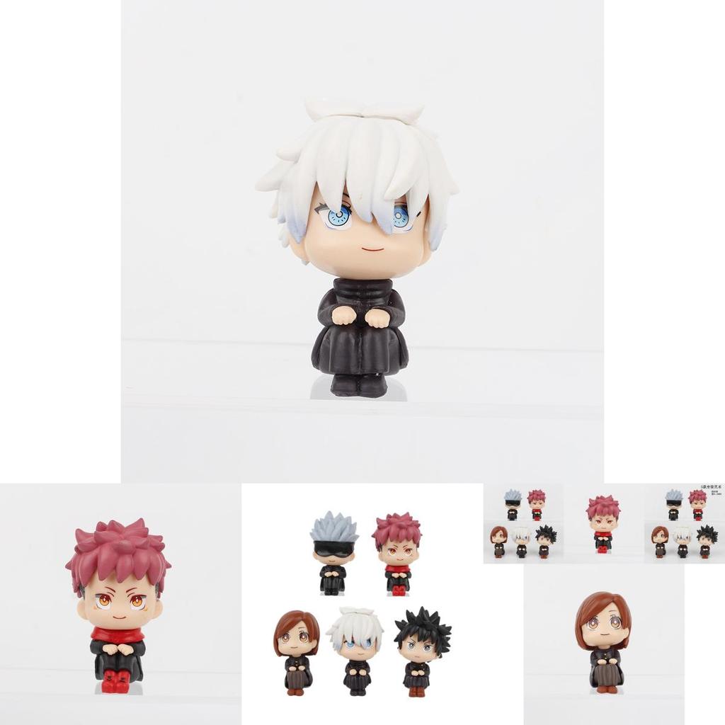 Adorable Jujutsu Kaisen Sitting Plush Doll Five Satoru Gojo Toy Figure Collectible