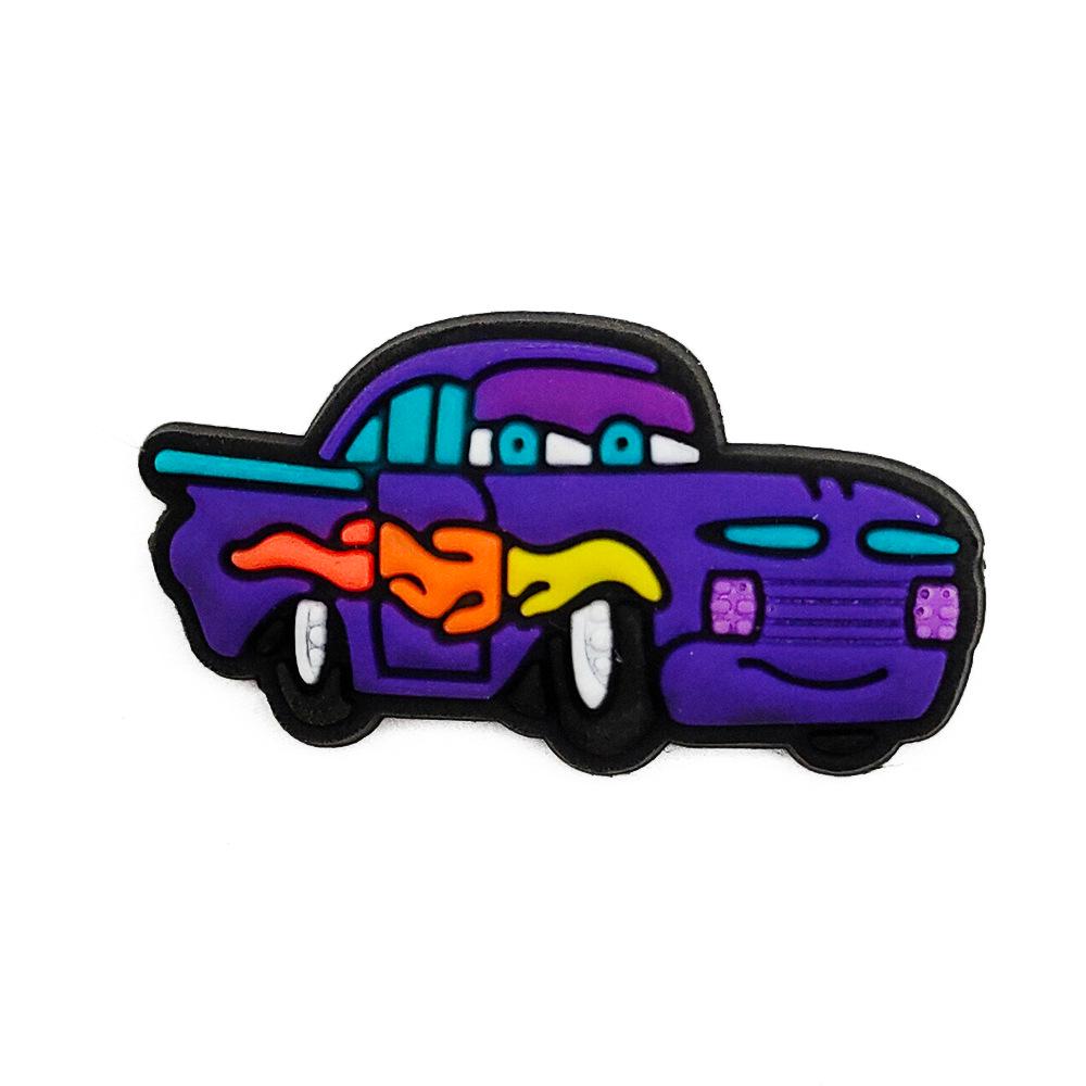 Мультяшные машинки Croc Charms и пряжки для обуви для украшения пляжной обуви