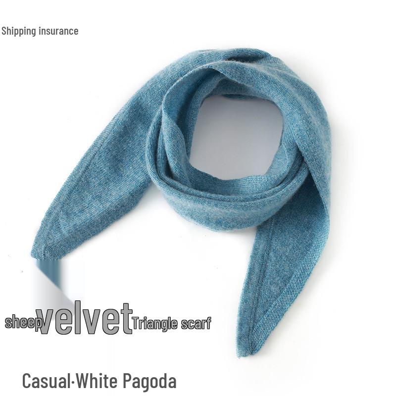 Женский кашемировый треугольный шарф: Мягкий, Теплый и Универсальный Шарф-манишка для Осени/Зимы