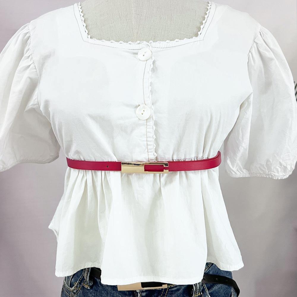 Vintage Women Waist Decor Fine Belt Small Jeans Leather Waistband Waist Band Waist Belt Women Belts
