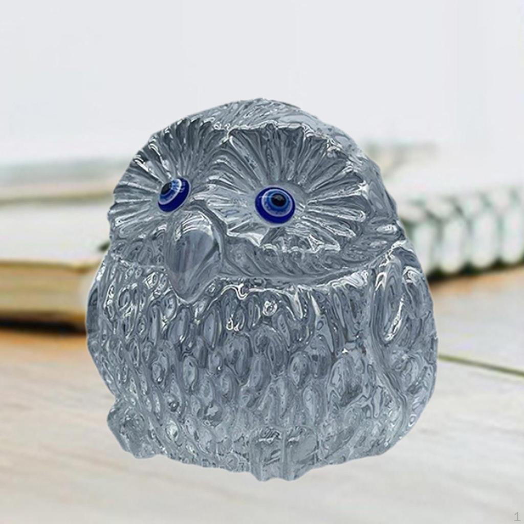 Owl Statue Housewarming Gift Decorative Figurine for Bedroom Office Desk