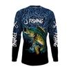 Fishing Shirts Men's T-Shirts Long Sleeve Mens Clothes Autumn Streetwear Crew Neck Pullovers Mens T Shirt Casual Men Clothing