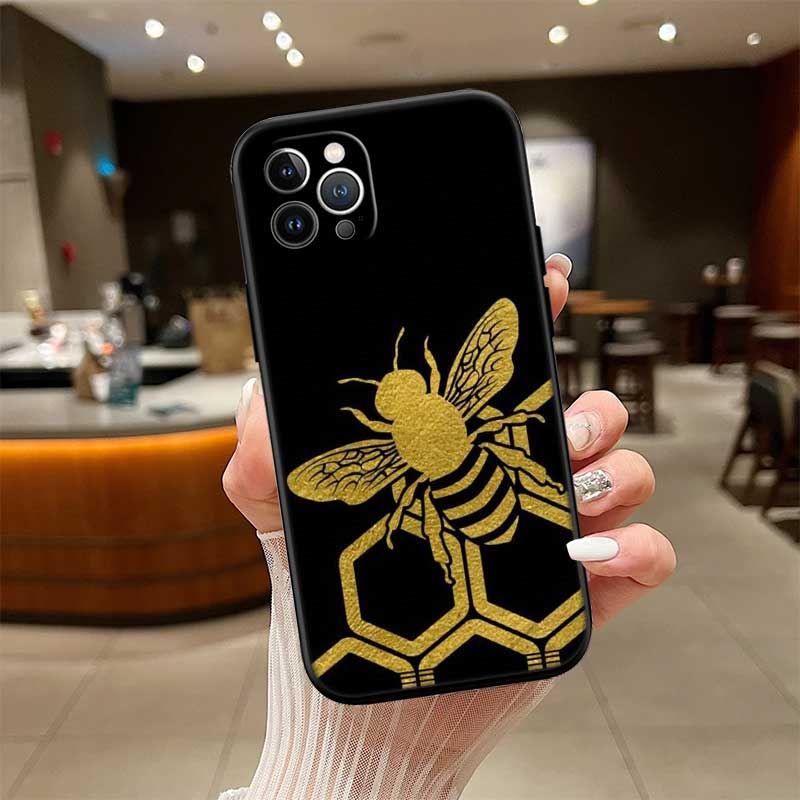 UP7 Art Bees Cartoon New High-End Shell Phone Case for Xiaomi Poco C40 C50 C51 C55 C65 C71 C75 F3 F5 F6 F7 M2 M3 Pro Ultra