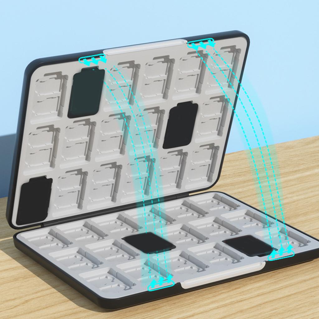 Портативный держатель для хранения игровых карт, чехол, слоты для картриджей, бокс-протектор для карт MicroSD для игровых аксессуаров NS Switch