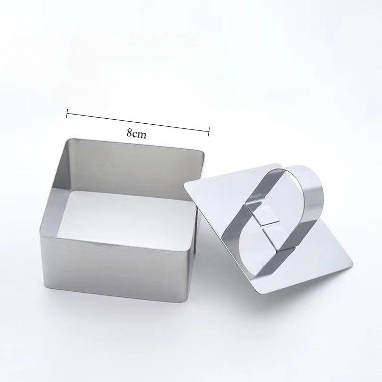 Форма для мусса из нержавеющей стали, инструменты для выпечки, кухонная утварь, формы для торта, инструменты для украшения кексов, салатов, десертов, тортов