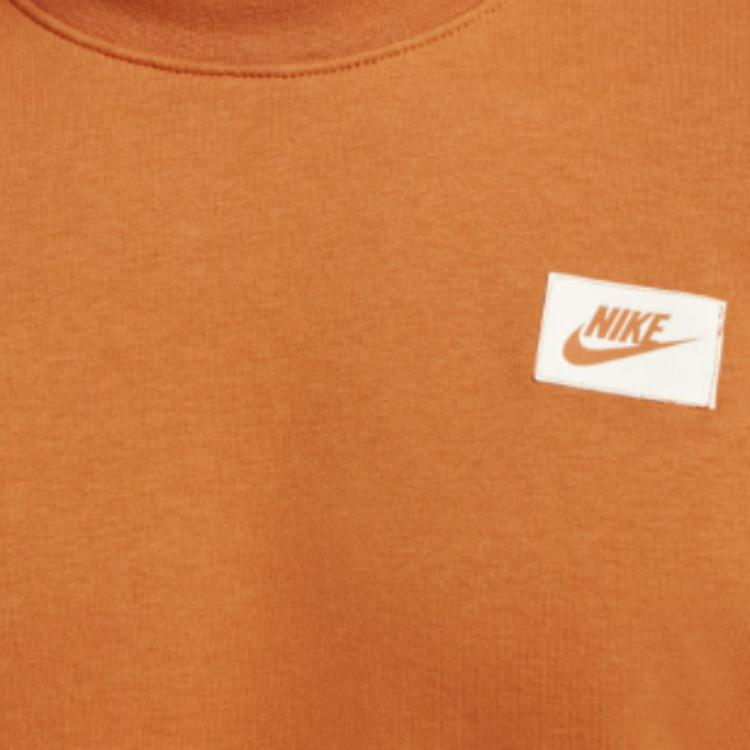 Nike Толстовка с круглым вырезом и логотипом, мужские топы, оранжевый DO2972-213