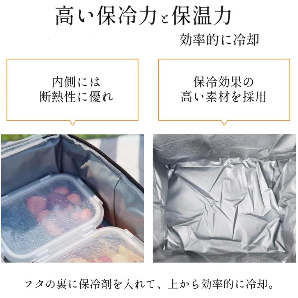 Gogotool Soft Cooler Large Capacity 35L Cooler 3 Layer Thermal Insulation Foldable and Storage Can Be Used As Handbag and Shoulder Lunch Storage