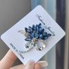 1PC Trendy Charm Brooch Jewelry Rhinestone Flower Brooch Pins Accessories Suitable for Party Festival Gifts for Elegant Lady