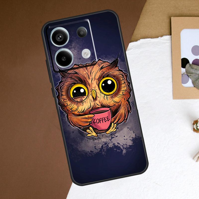 Cute Cartoon Owl Case For Redmi Note 11 12 13 Pro Plus 9 10 10S 11S 12S Redmi 12 9C 10C 12C 13C Back Cover