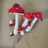 33PCS Miniatures Artificial Foam Mushroom Garden Fairy Bonsai Plant Pot Mushroom Resin Craft Decor For DIY Micro Garden Decor