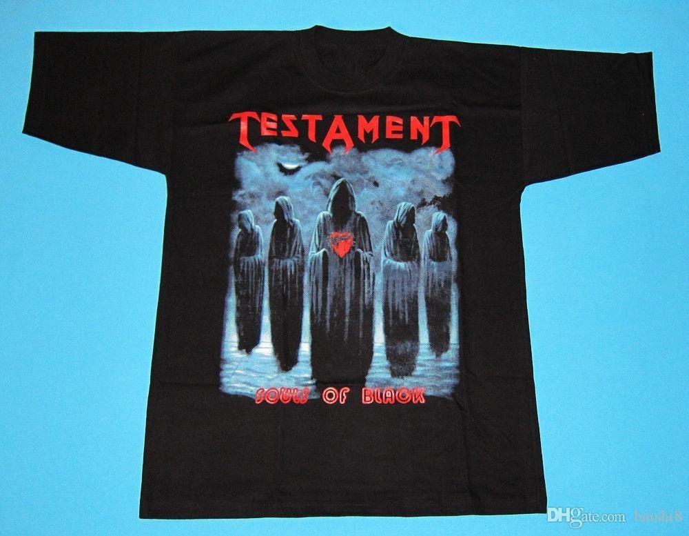Testament - Souls of Black Футболка Черная Короткий рукав Все размеры S-234XL Футболка Унисекс Футболка