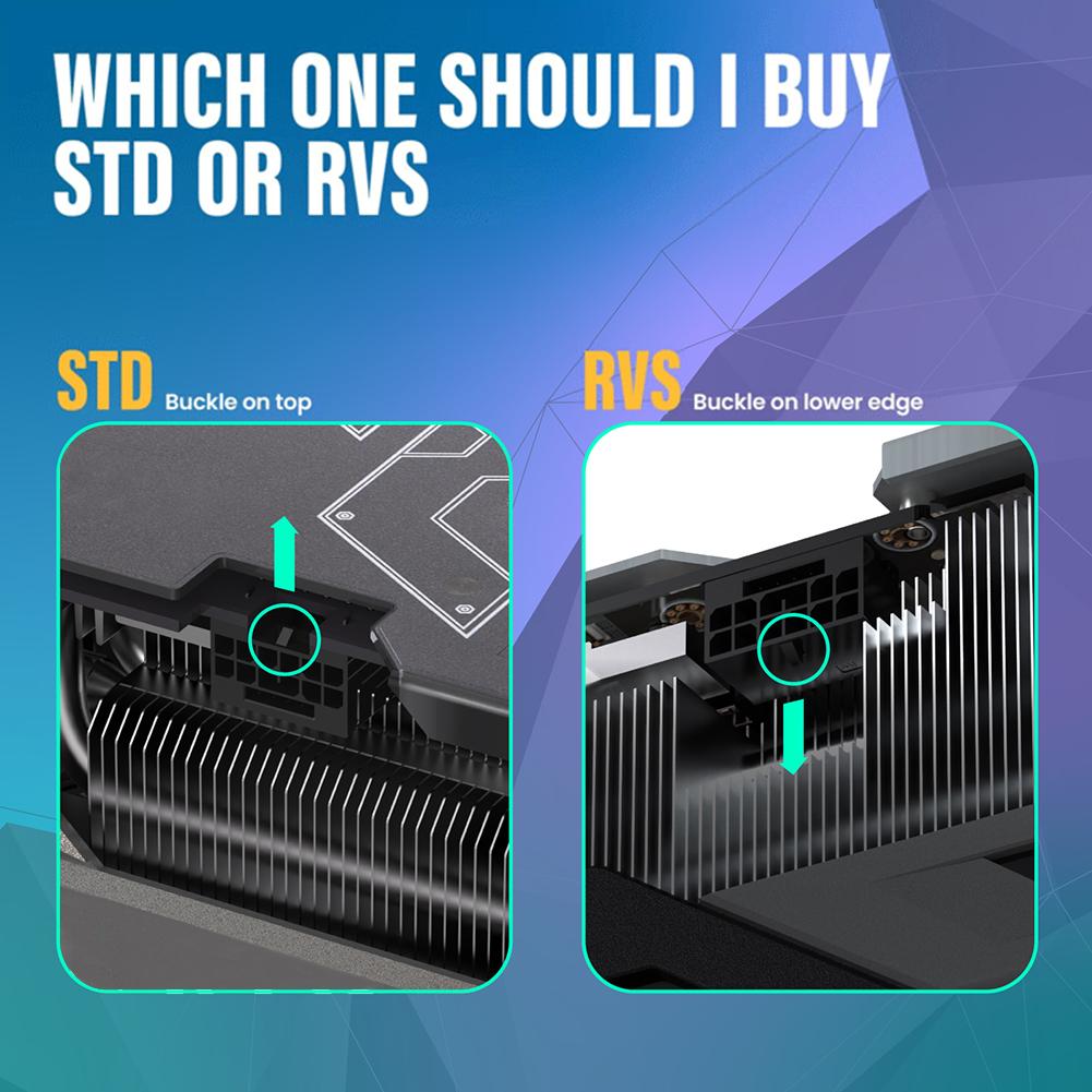 Разъем питания ATX3.0 STD/RVS 12VHRWR Интерфейс питания видеокарты PCI-E 5,0 16Pin 600 Вт DIY для RTX 4090 4080 4070 Ti 3090 Ti