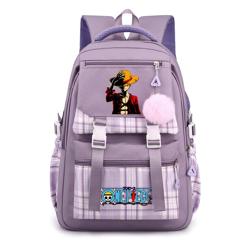 Аниме One Piece Printed College Bag Bag Document Bag Teen Back To School Холщовый рюкзак для девочек и мальчиков, студенческая сумка для ноутбука, мужская и женская дорожная сумка, рюкзак