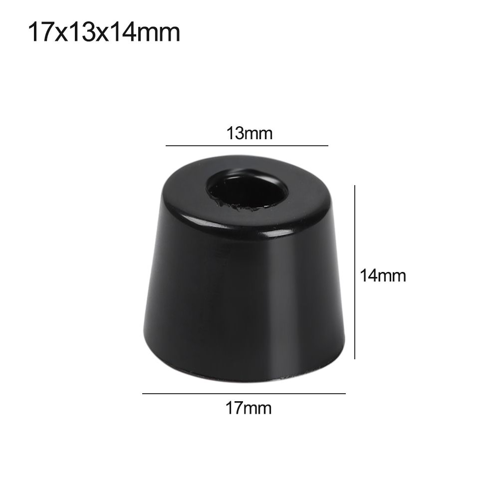 10 шт. Конические мебельные накладки Мебельные детали Аксессуары Шкаф Динамик Черная защитная накладка ПВХ Коврик для ног Защита пола