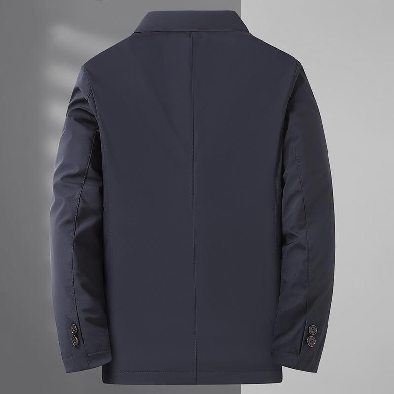 Winter Coat Men's Thickened Thermal Lapel Middle-aged High-end Casual Dad Top
