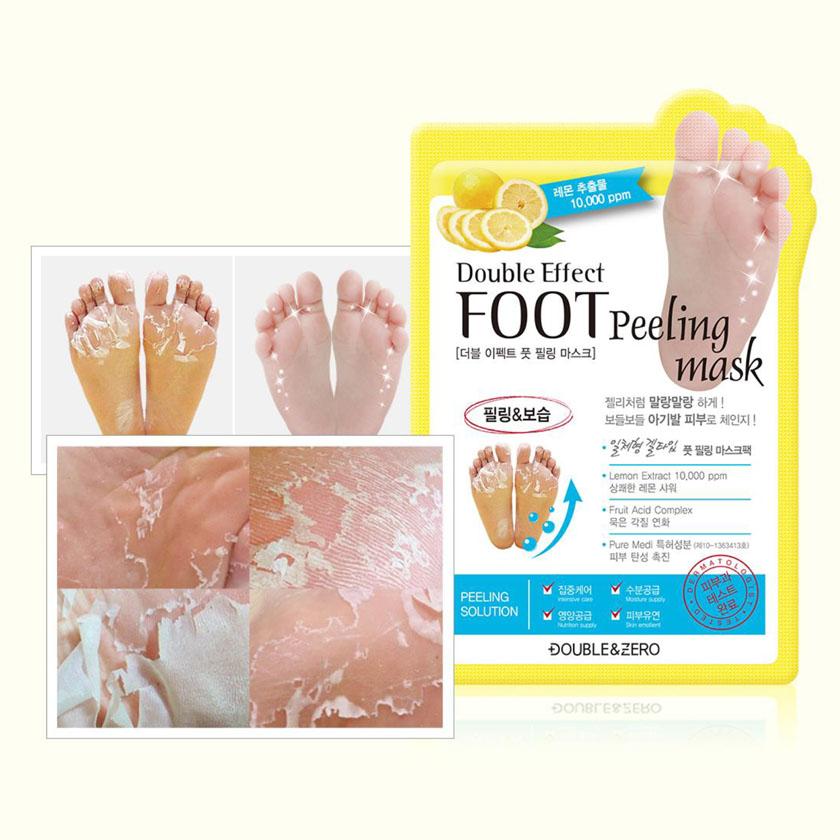 [КОРЕЯ АУТЕНТИЧНЫЙ] [DOUBLE&ZERO] Маска для ног с двойным эффектом 1 шт. 3 шт. 5 шт.
