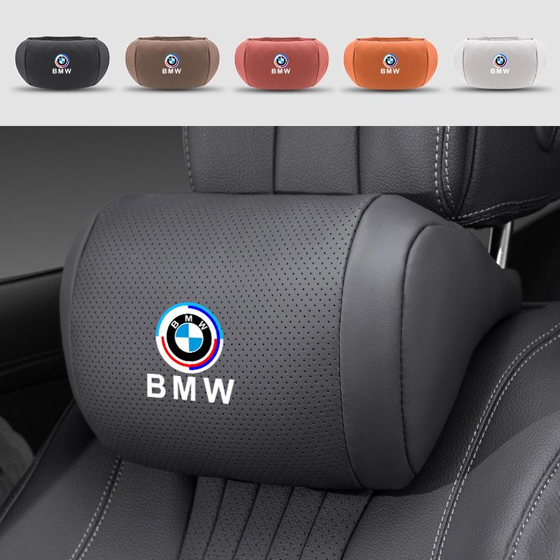 BBKP7 Car Seat Headrest Memory Cotton Neck Pillows Accessories For Bmw 50th Anniversary X1 X2 X3 X5 X6 E36 F20 F15 E46 E39 E90 E60 E87