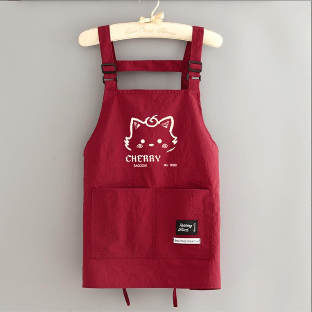 Anti-fouling Chef Apron Waterproof Cooking Baking Bibs Portable Kitchen Apron for Home Kitchen