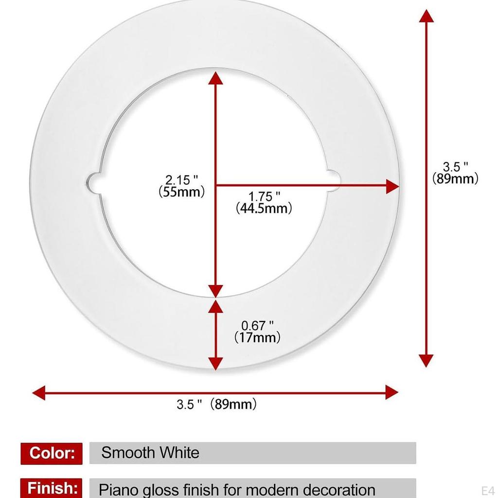 2 комплекта пластин для дверных ручек, для ремонта замка, внешний диаметр 3-1/2", отверстие