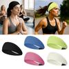 Non-Slip Sports Headband Pure Color Fitness Hairband New Knitted Yoga Headband  Running