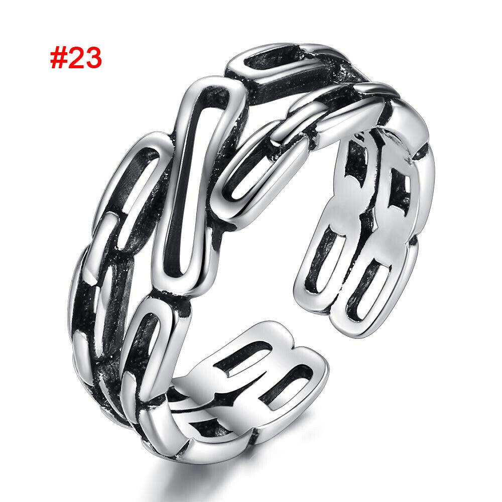 Thumb Rings Ladies Mens Toe Rings Adjustable Open Band Simple Exquisite Womens Ring