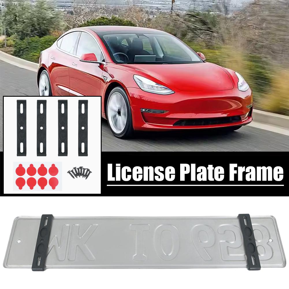 European License Plate Mounting Bracket Kit Car License Plate Frames With Screws And Installation Tools Universal 1 Set