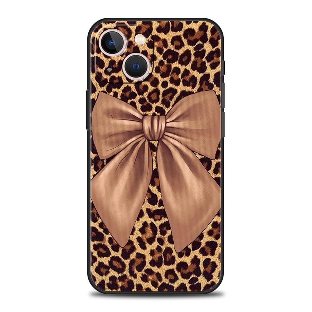 Чехол для телефона Cover для iPhone 17 16 15 14 13 12 Pro Max 11 Pro Max 17AIR Plus Ударопрочный Мягкий ТПУ Черный Бантик Искусственный Жемчуг Расписной