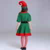 Dress Green Elf Costume Hat Christmas Party Accessories Kids Christmas Cosplay Costume  Children