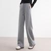 Women's Wool-Blend Fleece-Lined Wide-Leg Casual Pants