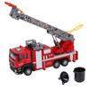 1:50 Ladder Fire Truck Alloy Model 180 Degrees  Rotating Table Fire Engine Truck Car for 3+