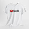 Футболка YouTube Мужская Женская Топ – Унисекс Хлопковая Футболка для Мужчин Женщин или Медиа Фанатов