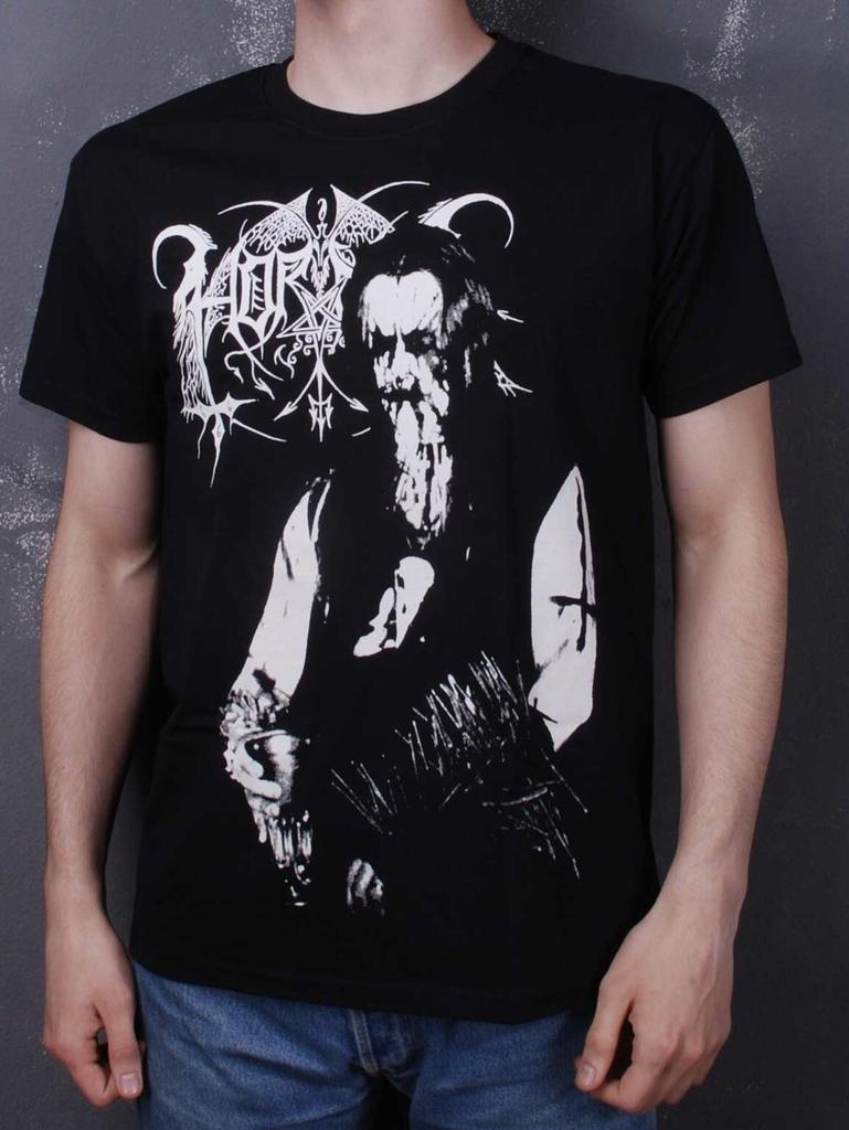 Unisex shirt Cotton Oversize Large Size Horna - Pimeyden Hehku T-Shirt Black