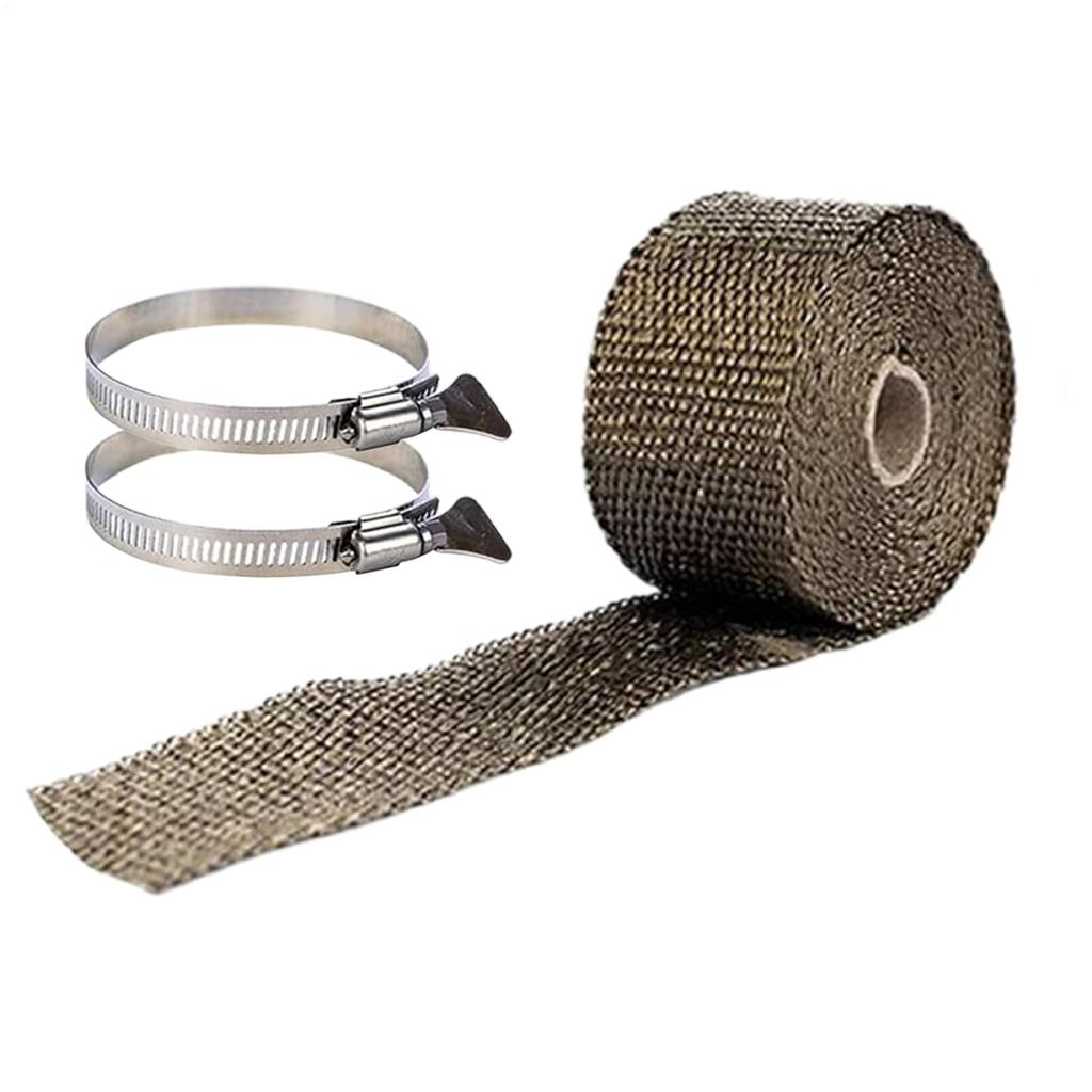 Лента для обмотки труб Защита от ожогов дымохода ,Съемная защитная лента для обмотки труб для электрического провода, обогревателя, камина, выхлопной трубы, печи