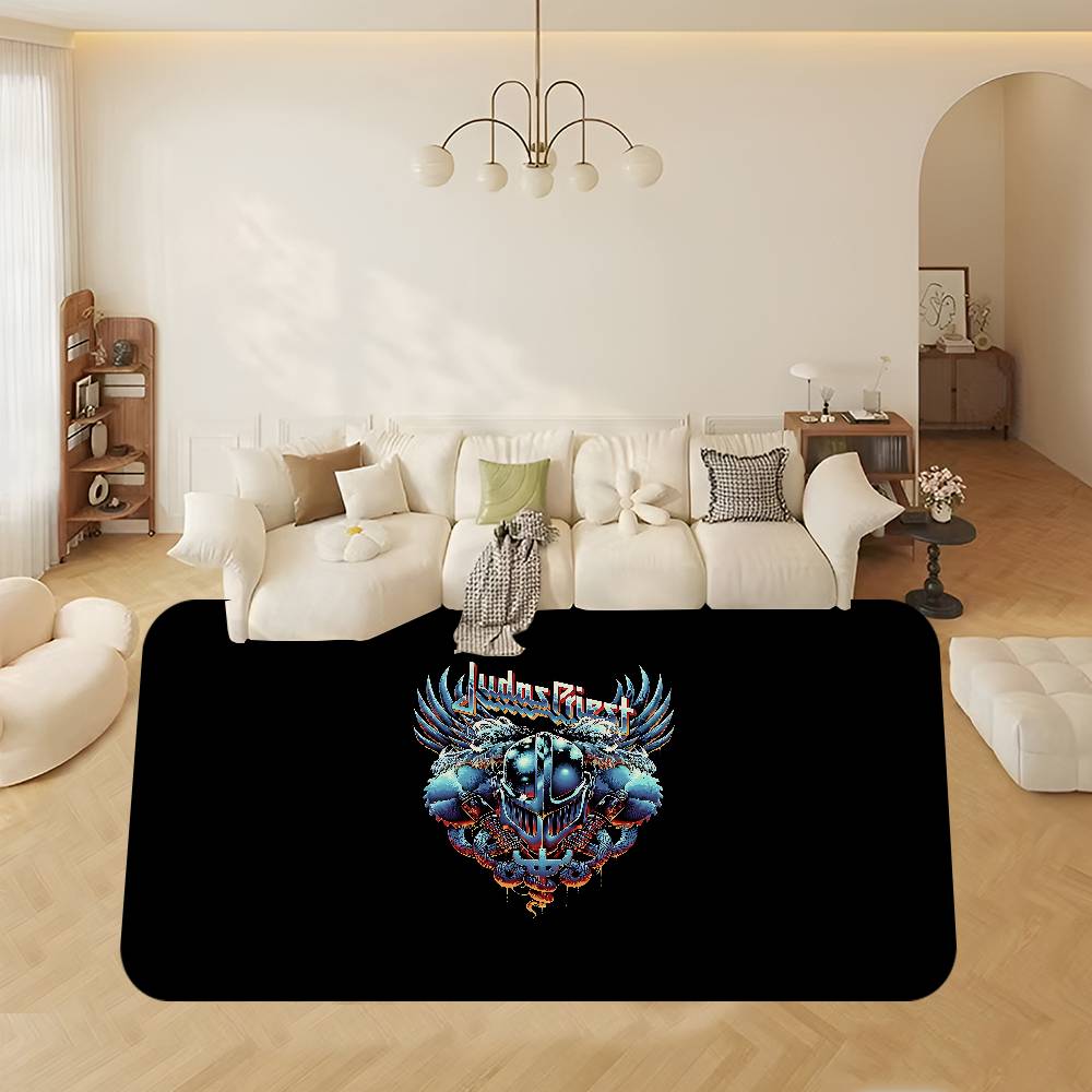 Band J-judas Priest Room Mats Anti-slip Absorb Water Long Strip Cushion Bedroon Mat Household Carpets
