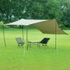 BUNDOK Мини-шестиугольный тент цвета хаки 430 x 350 см с 2 стойками BDK-21O Прибл.