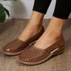 Women's Summer Hollow Wedge Flat Sandals Breathable Women's Shoes
