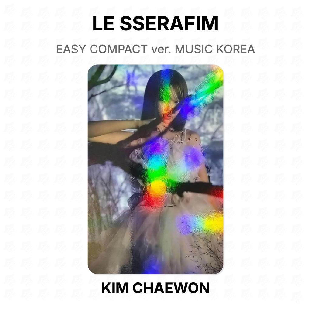 LE SSERAFIM ЛЕГКИЙ КОМПАКТНЫЙ версия. MUSIC KOREA Официальная фотокарточка