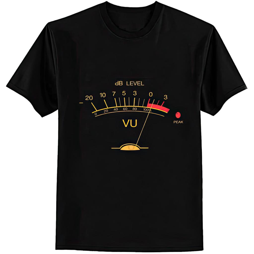 VU Volume Meter Audio Engineer Music Studio T shirt