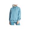 Reebok Solid Color Hooded Loose Fit Sweatshirt Women Top Blue HS4747