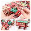 Slot-Together Structure Christmas Train Puzzle Colorful 3D Train Puzzle  Christmas Crafts