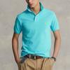Polo Ralph Lauren SS22 Logo Однотонная рубашка поло с коротким рукавом Мужские топы Синий MNPOKNI1N821717-400