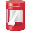 Asvel Glass Condiment Pot Mini "Forma" Red