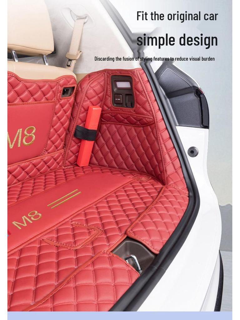 AITO M8 2025 Коврик в багажник Полное покрытие для Huawei AITO M8 Пятиместный/Шестиместный Задний отсек