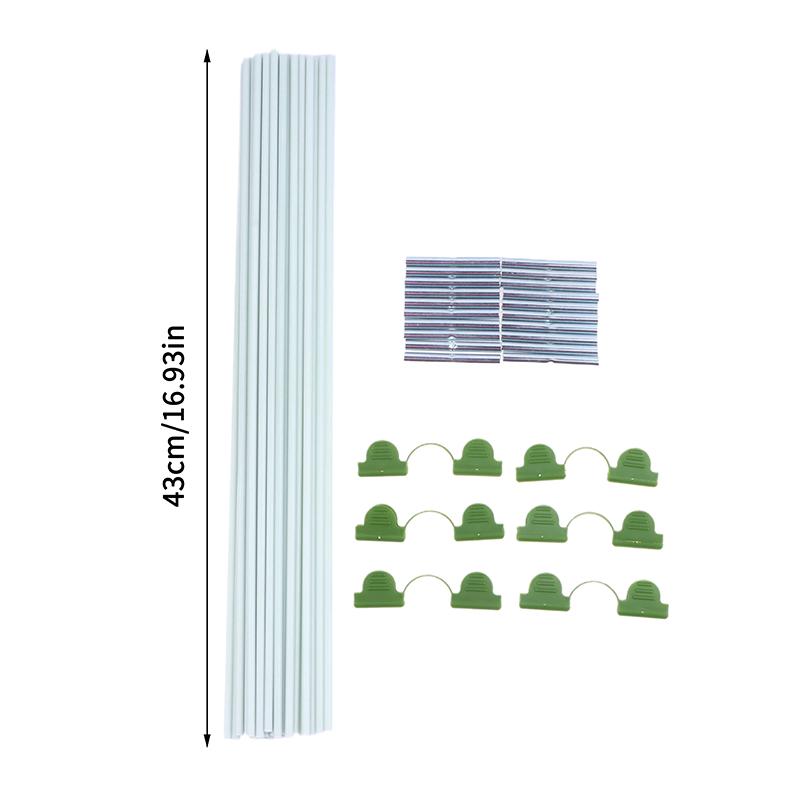 Комплект сеточного ограждения для дуг теплицы, садовые дуги-теплицы из стекловолокна для поддержки, каркасы для приподнятых грядок, туннель теплицы